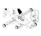 Craftsman 917375830 gearcase/wheels/tires/drive control diagram