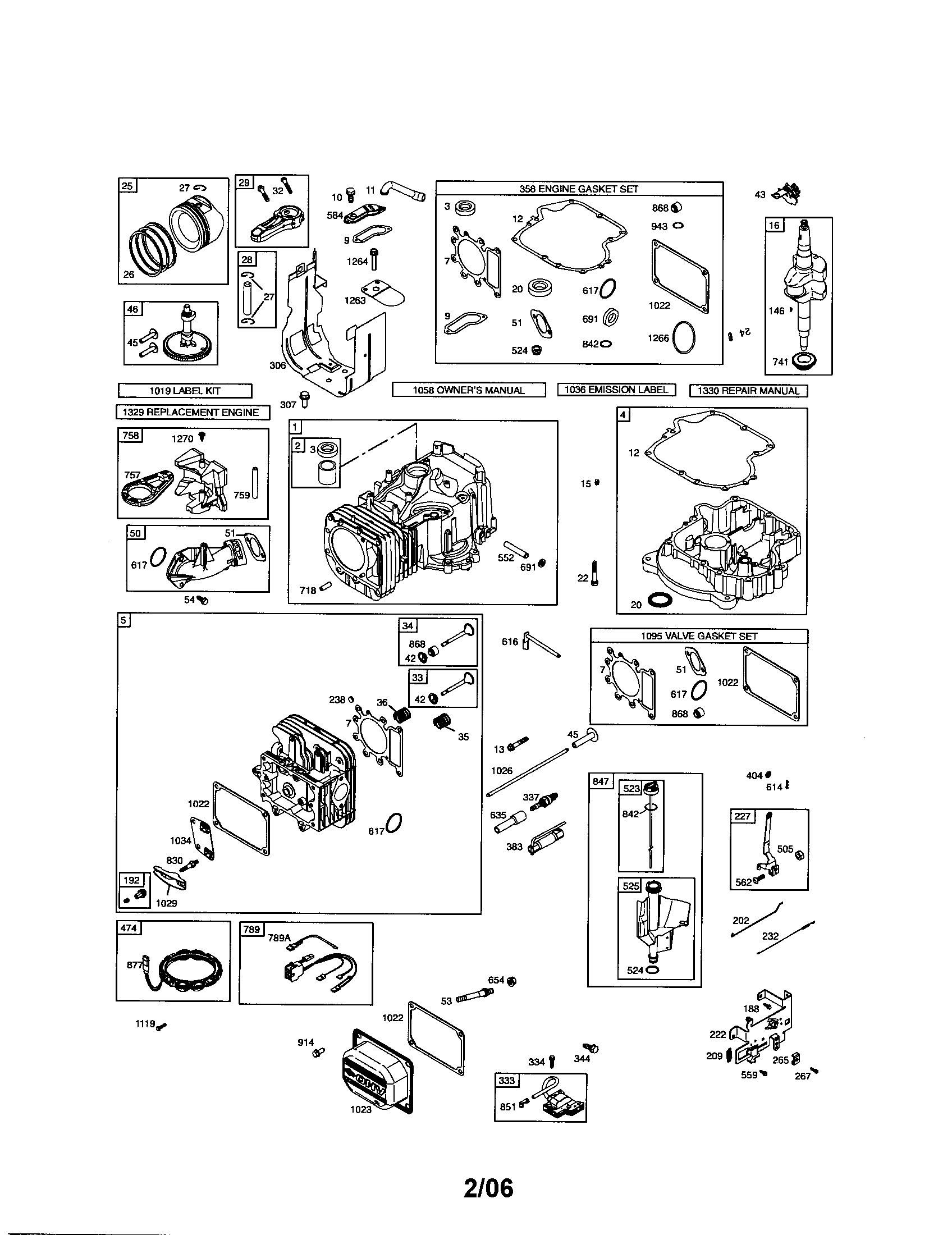 Cylinder/head-cylinder/sump-engine