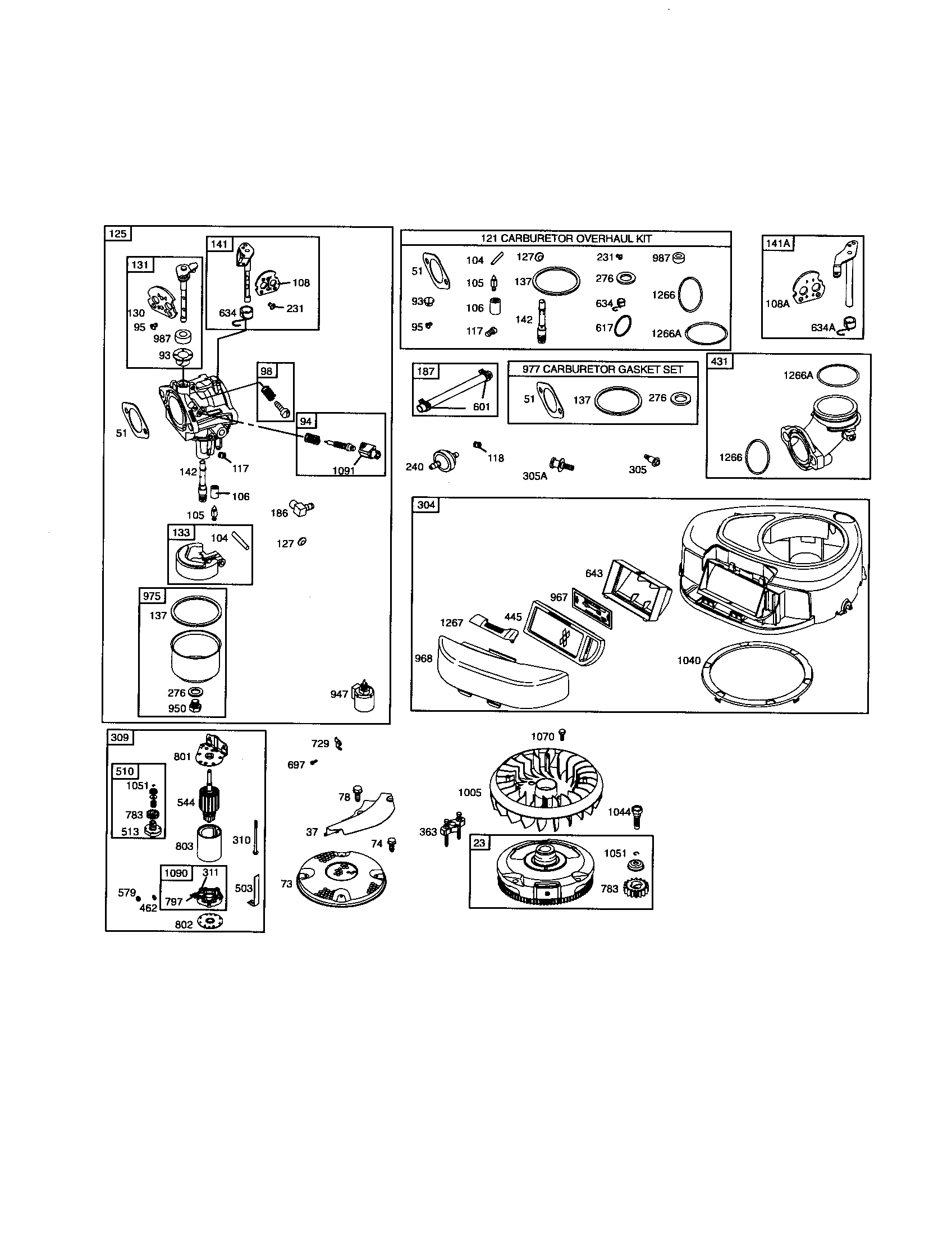 Carburetor/blower housing