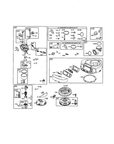 Carburetor/blower housing