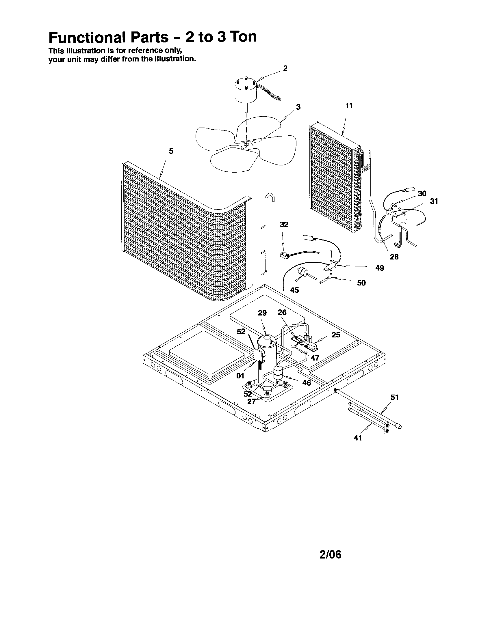 FUNCTIONAL PARTS - 2 TO 3 TON