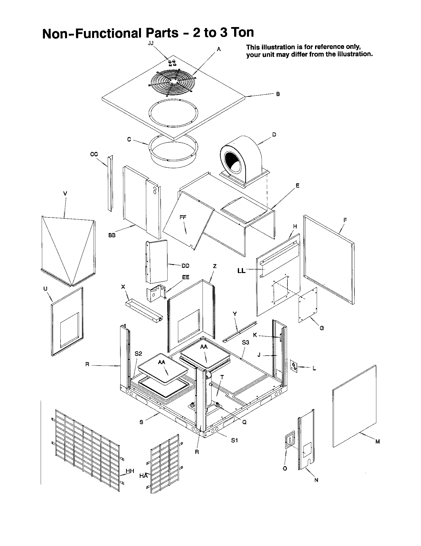 Non-functional parts-2 to 3 ton