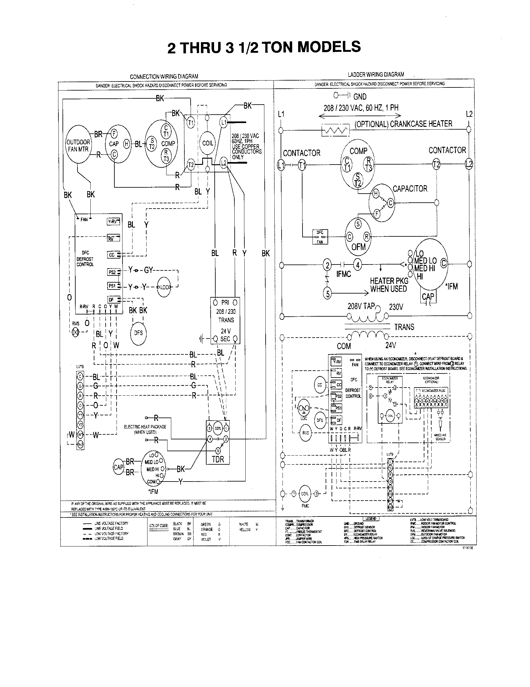 DIAGRAMS-2 THRU 3 1/2 TON MODELS