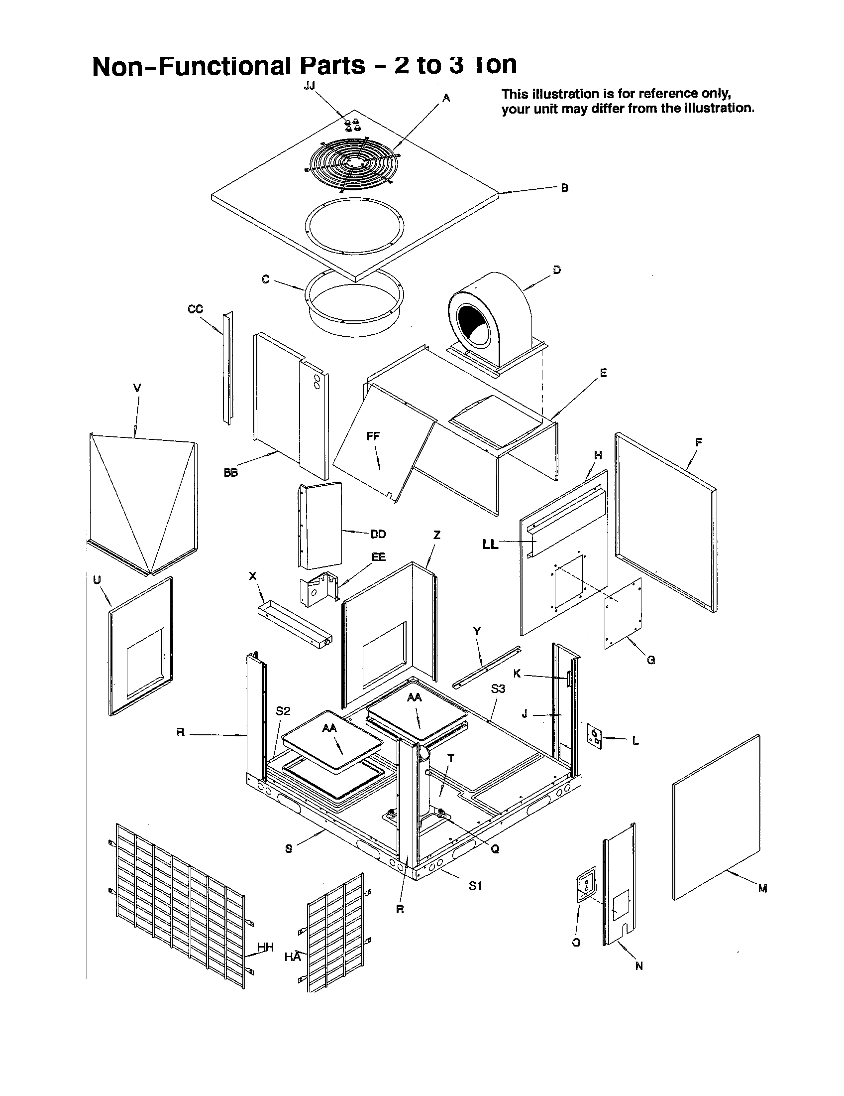 Non-functional parts-2 to 3 ton