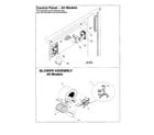 ICP PHAD36N1K5 control panel/blower assembly diagram