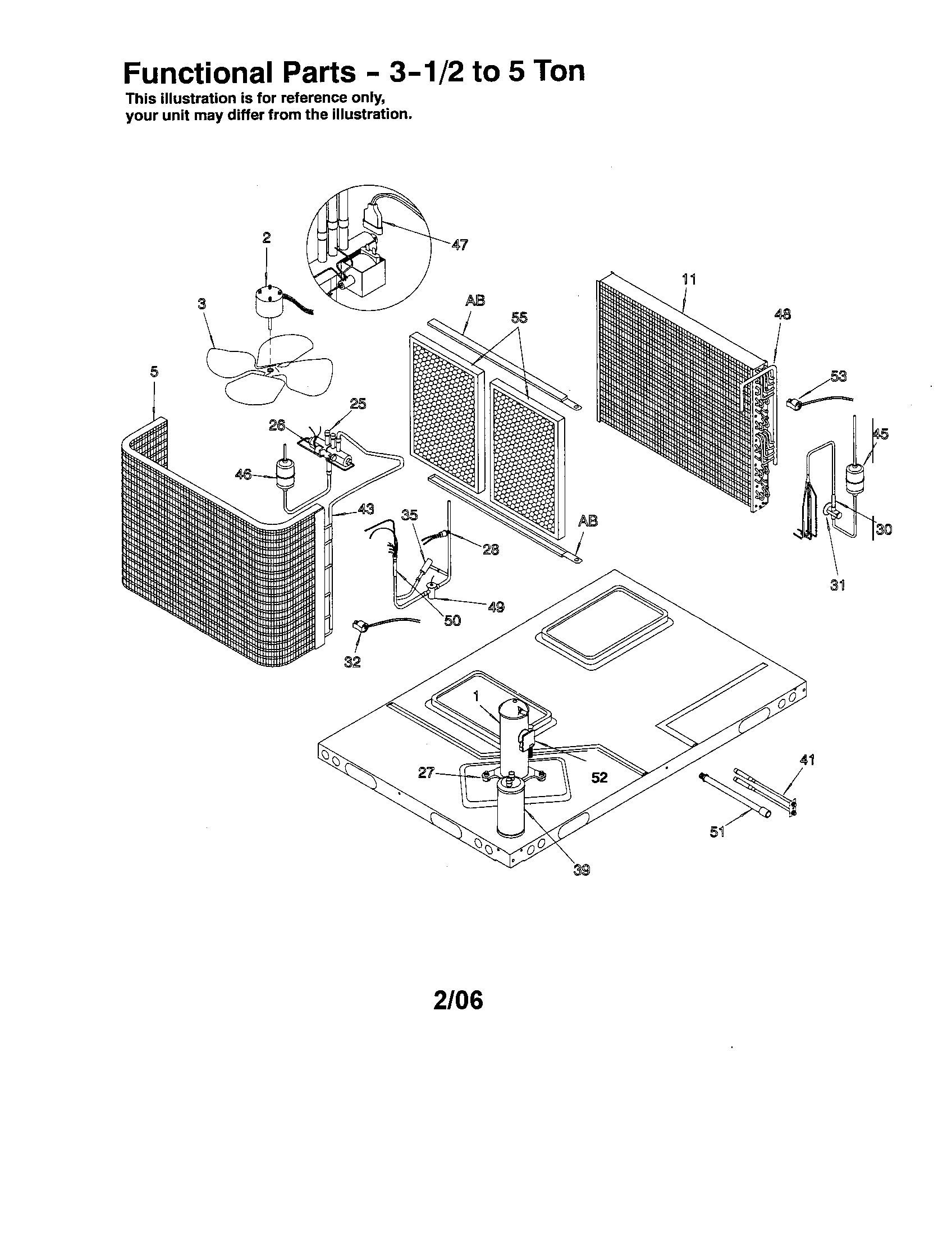 FUNCTIONAL PARTS-3-1/2 TO 5 TON