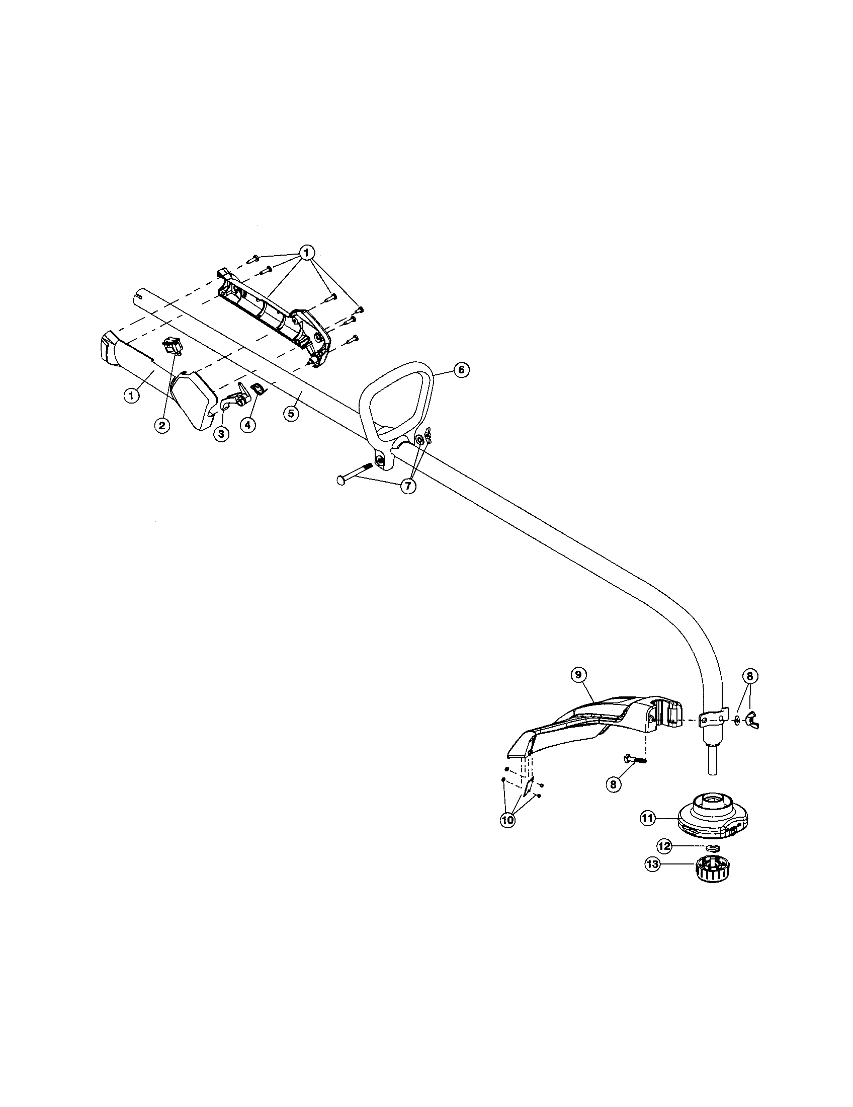 Boom & trimmer - model tb415cs