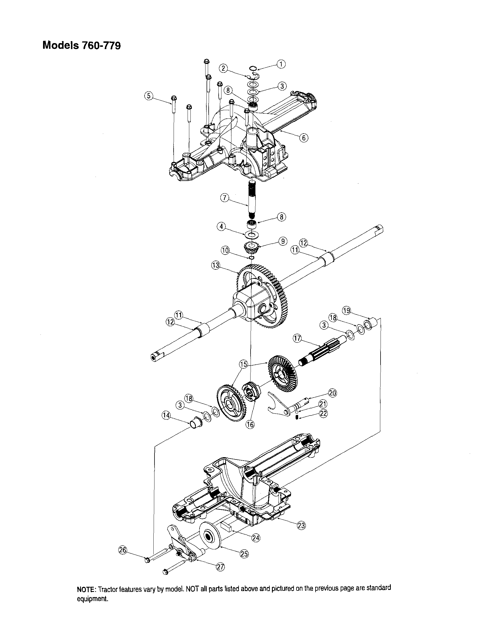 DIFFERENTIAL - MODELS 760-779