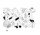 Craftsman 917370730 handle/engine/bag/deck diagram