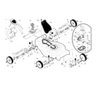 Craftsman 917370730 wheels/drive control/gearcase diagram