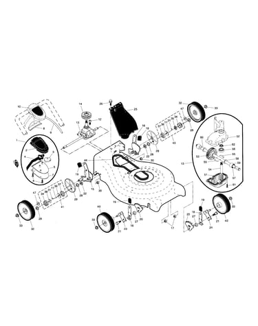 Wheels/gearcase/drive control