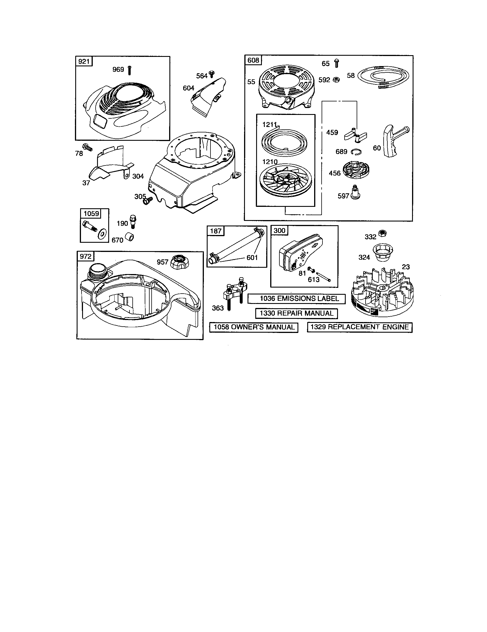 BLOWER HOUSING / REWIND STARTER