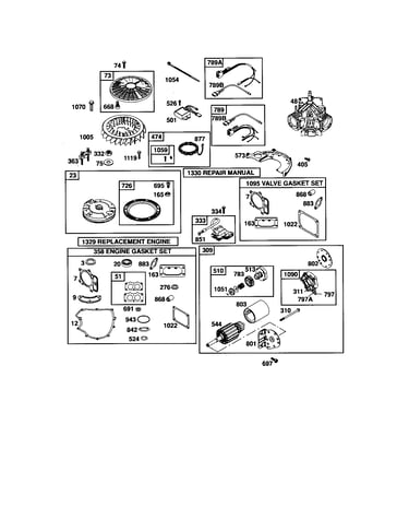 Short block / motor-starter