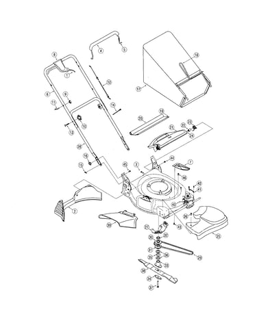 Pulleys/blade/handle