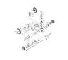 Troybilt 12AV556O711 wheel assembly/mulch plug diagram
