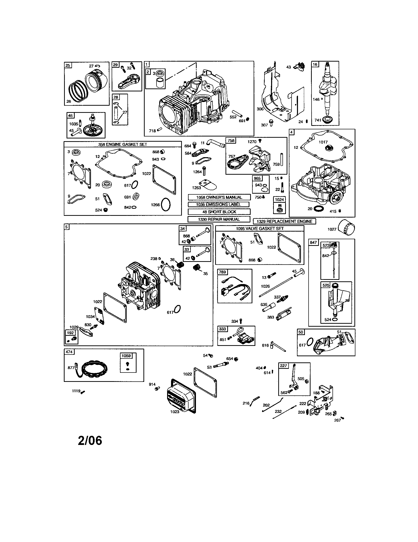 CYLINDER/SUMP-ENGINE/GASKET SETS