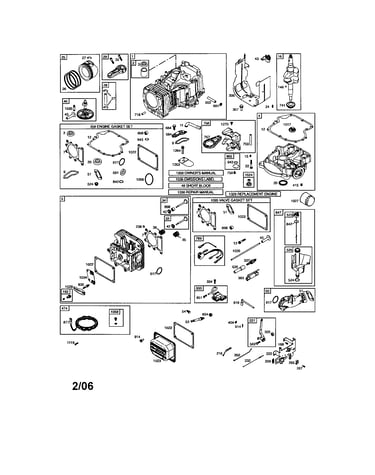 Cylinder/sump-engine/gasket sets