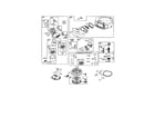 Briggs & Stratton 31P977-0670-E1 carburetor/blower housing diagram