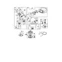 Briggs & Stratton 31P977-0670-E1 carburetor/blower housing diagram