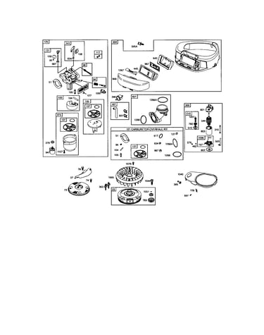 Carburetor/blower housing