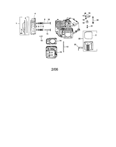 Cylinder head/valve/breather
