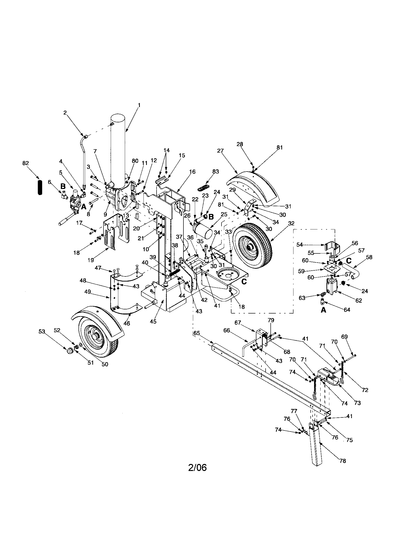 Log splitter