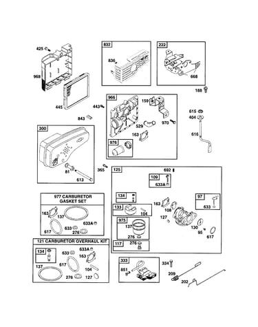 Carburetor/base-air cleaner