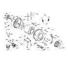 Bosch WFMC640SUC/01 drum assembly diagram