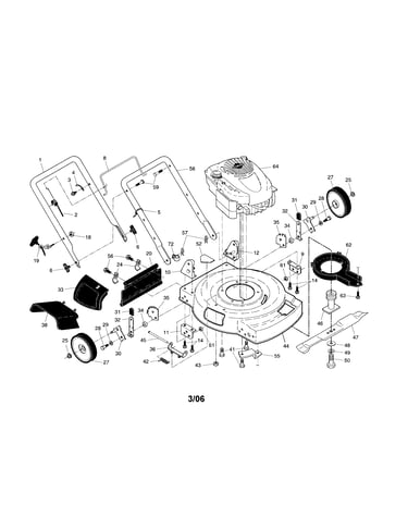 Engine/housing/handle