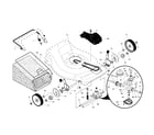 Craftsman 917376061 drive control/gear case/wheels diagram