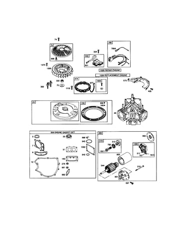 Short block / motor-starter