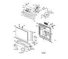 GE GSD2800G01 escutcheon and door assembly diagram