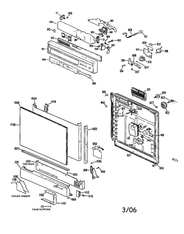 Escutcheon and door assembly