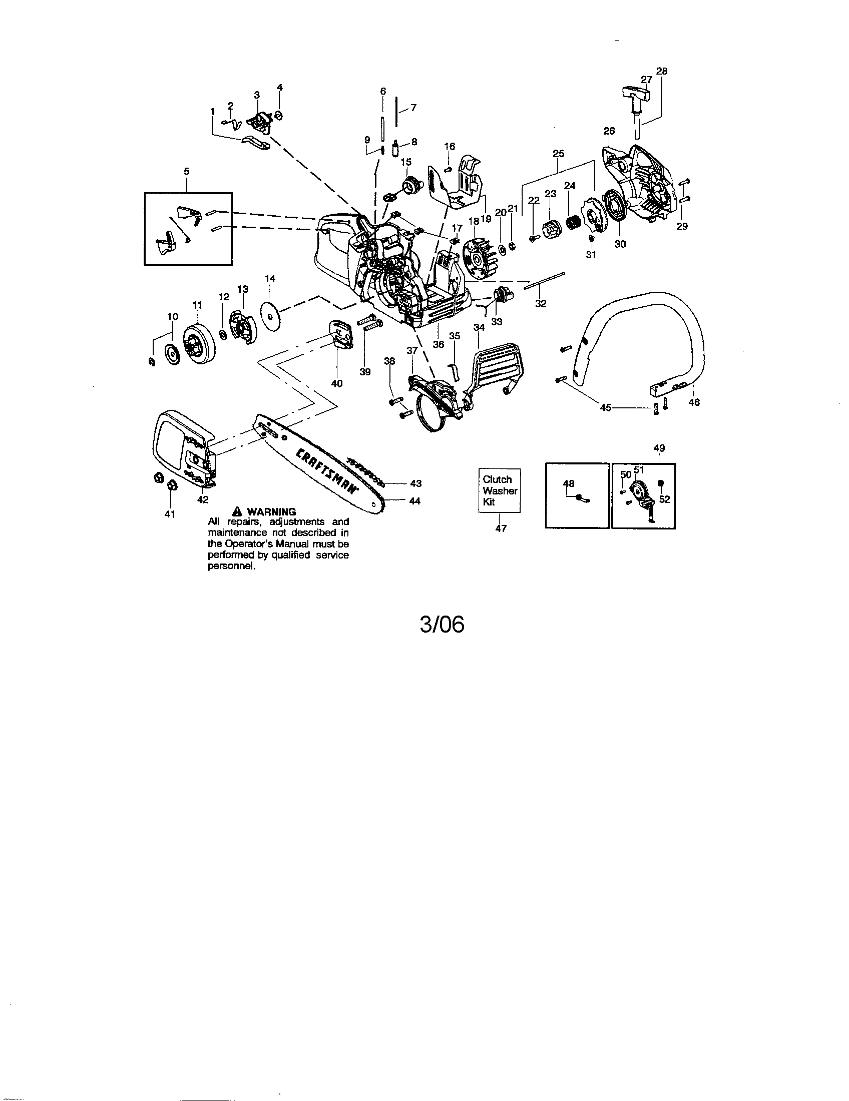 Chassis/chain/bar/handle