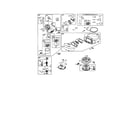 Briggs & Stratton 31P977-0575-E1 carburetor/blower housing diagram