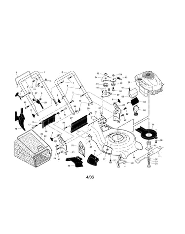 Engine/housing/handle