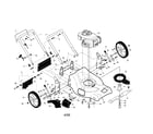 Craftsman 917376090 engine/housing/handle diagram