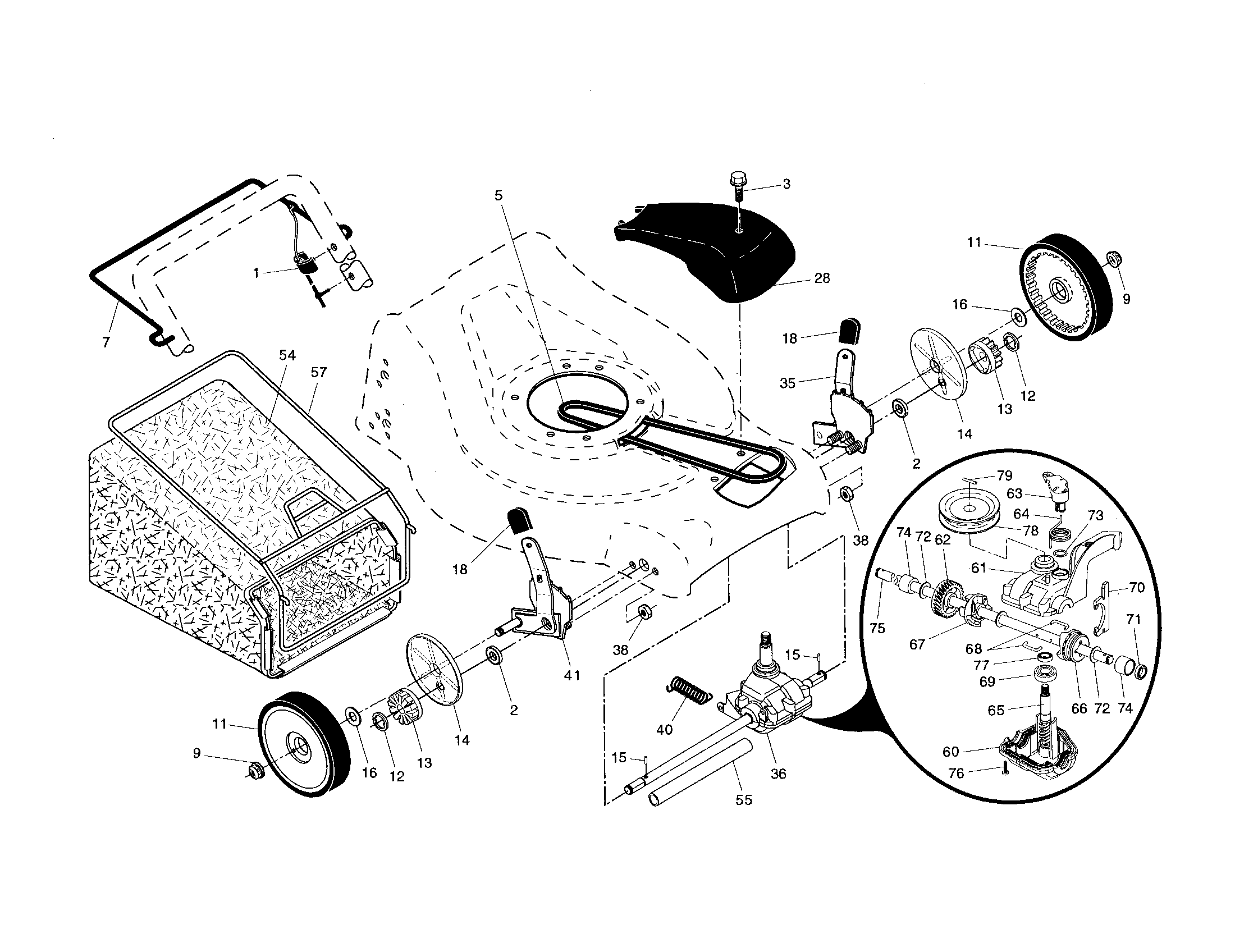 DRIVE CONTROL/GEAR CASE/WHEELS