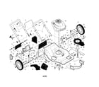 Craftsman 917376162 engine/housing/handle diagram
