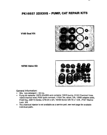 Seal & valve kit