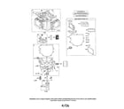 Briggs & Stratton 445500 (0485 THRU 0510) cylinder/sump-engine/gasket kit diagram