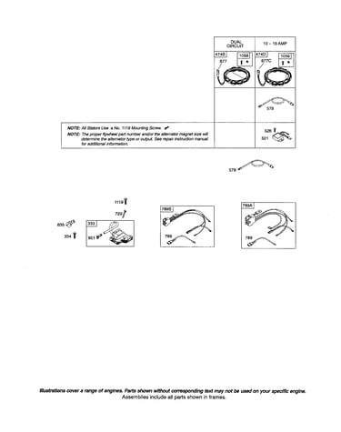 Alternator/wiring harness