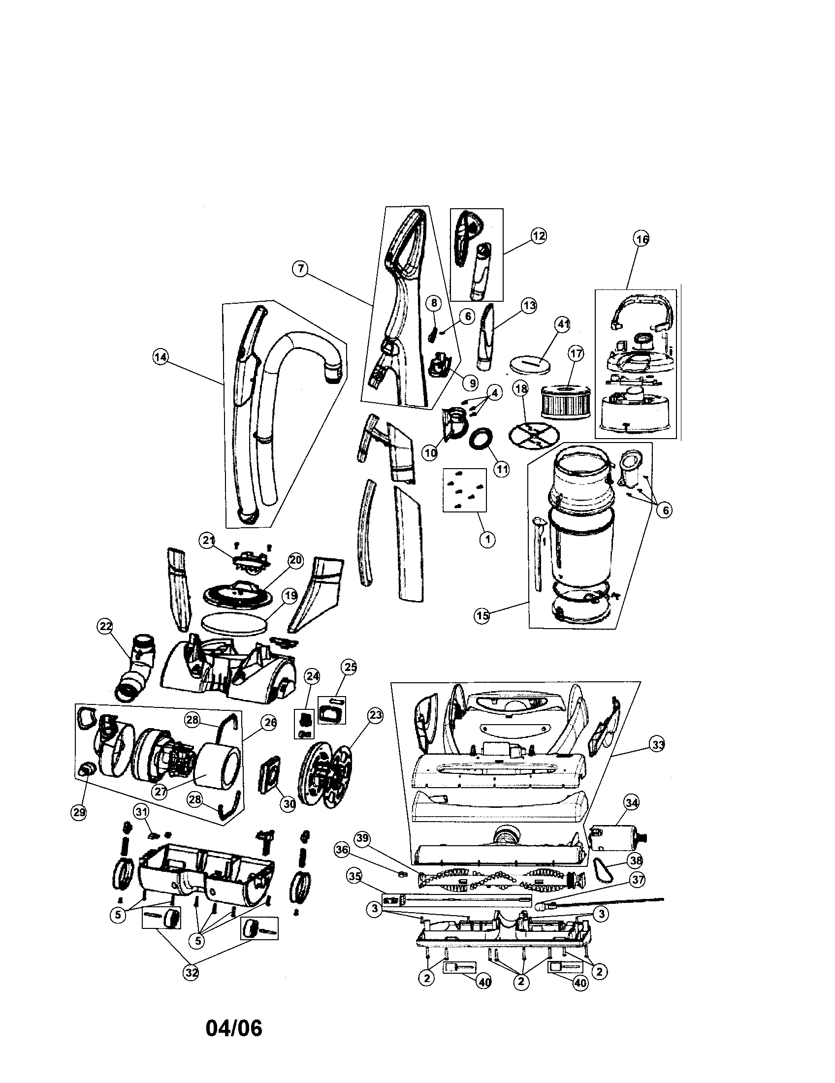 Body/handle/nozzle/motor