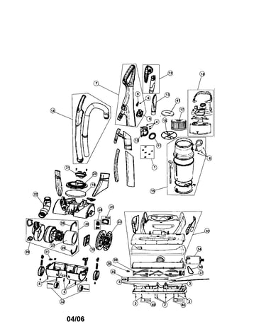 Body/handle/nozzle/motor