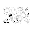 Poulan PR65N22S rotary mower diagram