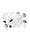 Engine/housing/wheels