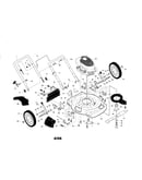 Engine/housing/wheels