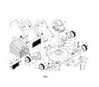 Poulan 96132001800 rotary mower diagram