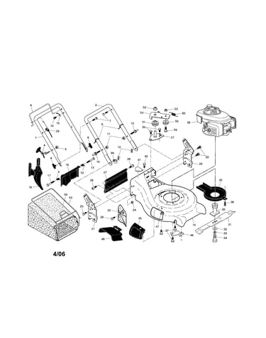 Engine/housing/handle