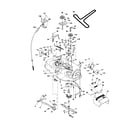 Poulan PB19H42LTS mower deck diagram